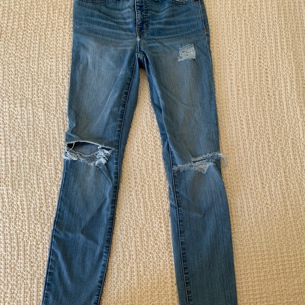 Madewell 9” high rise skinny jeans